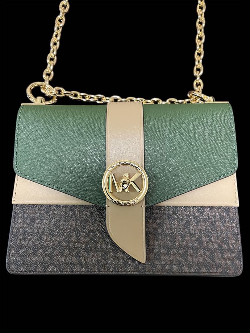 【美品】MICHAEL KORS グリニッジ MK柄 クロスボディ