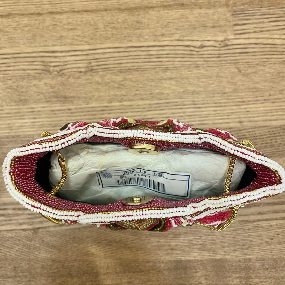 美品 Lumy はしもと ビーズバッグ 皇室御用達 希少