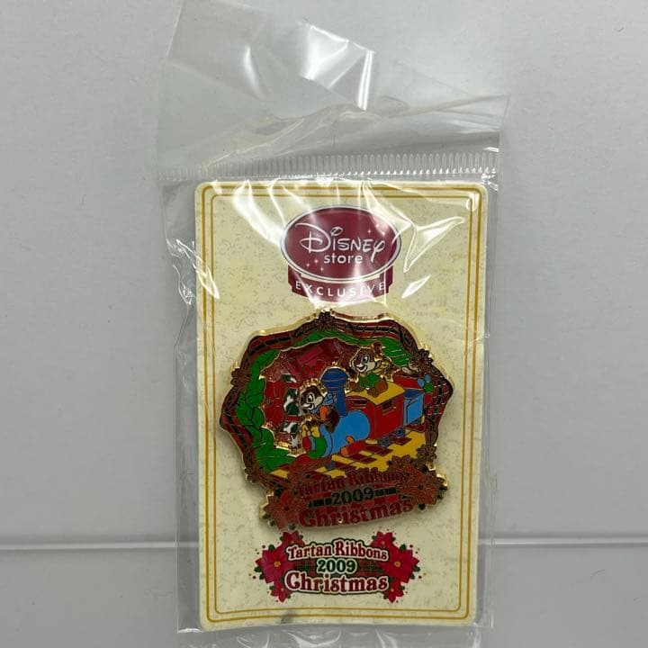 ディズニーストア ピンバッジ クリスマス チップ デール 2009