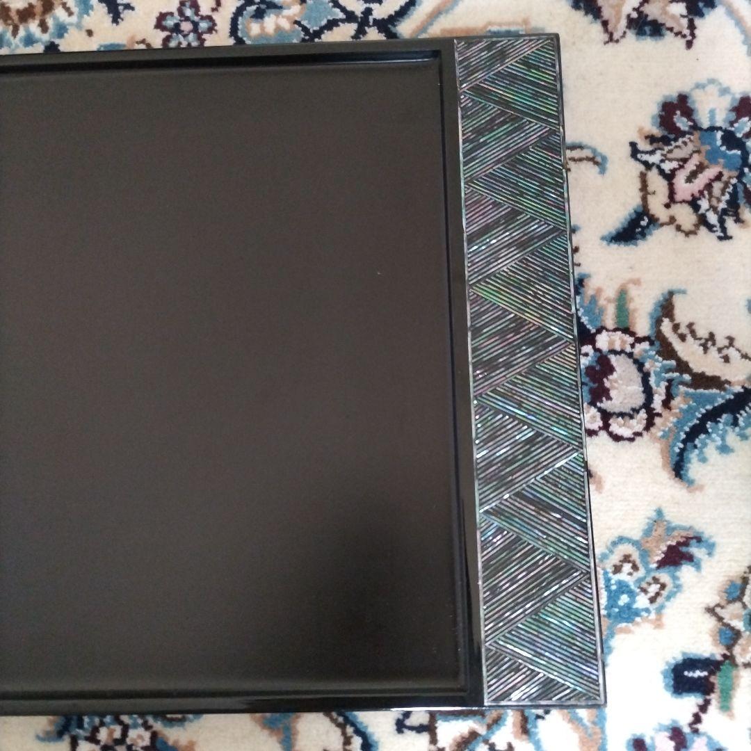 盆 螺鈿細工 花台 折敷 茶道具 漆器 煎茶盆