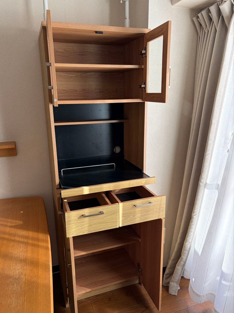 収納家具　北欧キッチンシリーズKeittio　レンジボード　キャビネット　W60