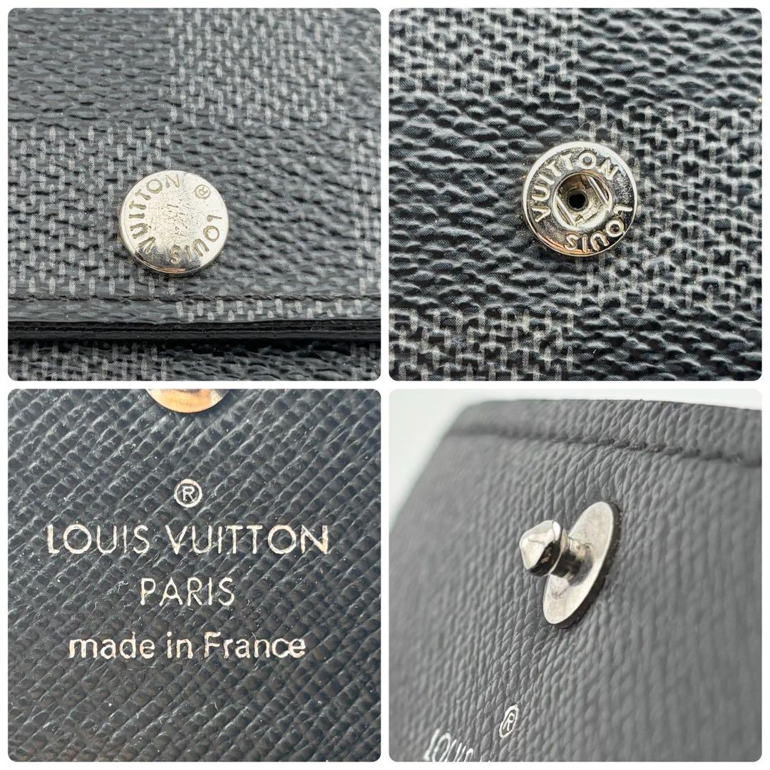 超美品✨ルイヴィトン ダミエ グラフィット ミュルティクレ6 キーケース6 連