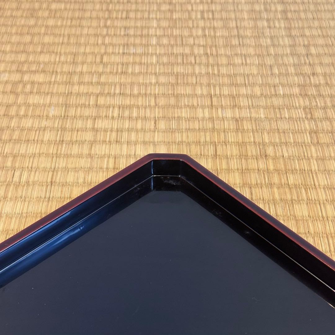 輪島塗 松華堂 溜塗 弁当箱 五段一組 共箱 美品 未使用