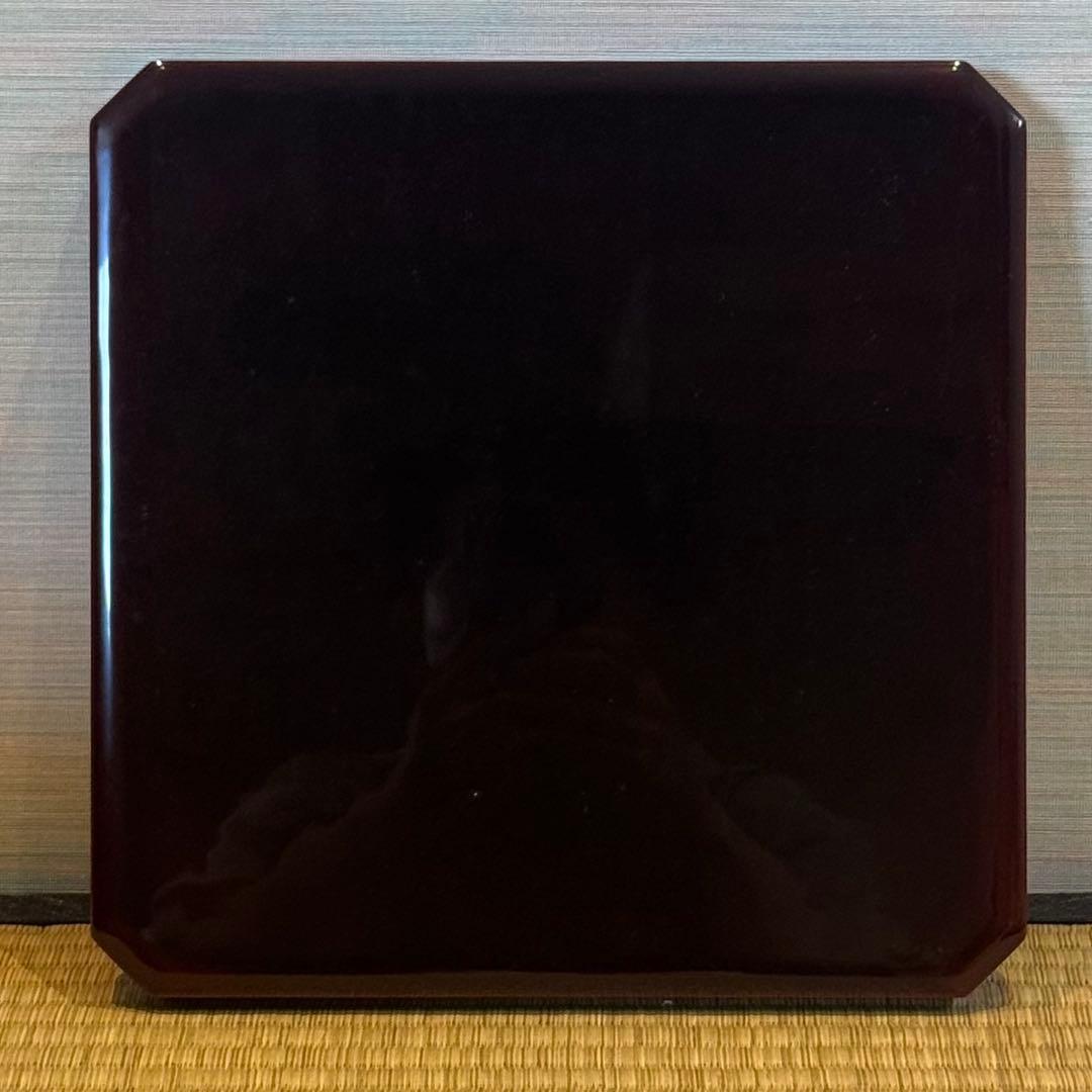 輪島塗 松華堂 溜塗 弁当箱 五段一組 共箱 美品 未使用