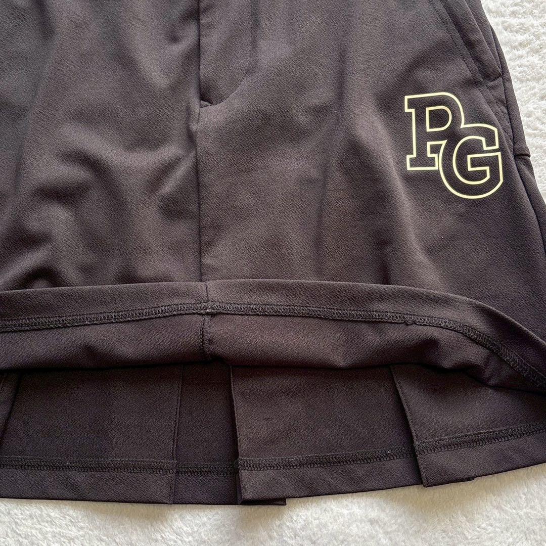 極美　2025　パーリーゲイツ　セットアップ　梨地　プリーツ　ポロ　スカート