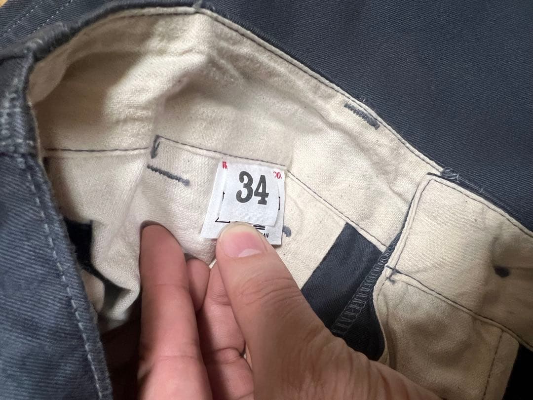 Warehouse ネイビー チノパン サイズ34 McCoy デニム　アメカジ