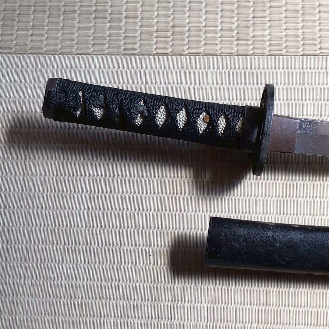 Js8 模造刀 波紋入り刀 刀掛けセット 昭和レトロ 日本刀