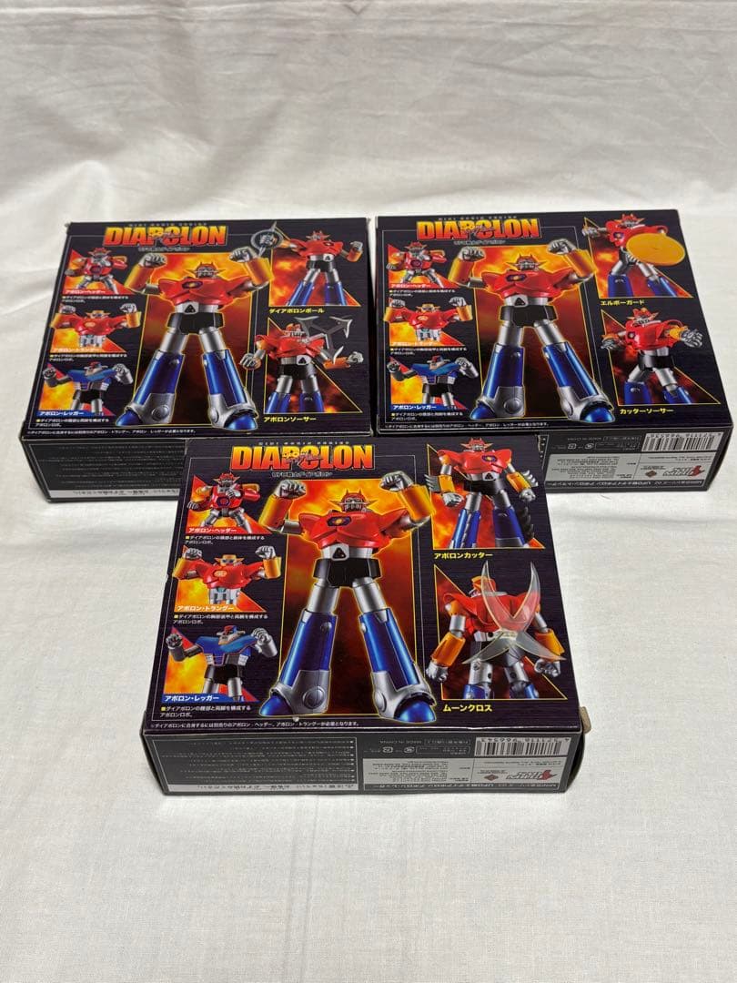 MINI合金　UFO戦士ダイアポロン　ヘッダー、トラングー、レッガー３点セット
