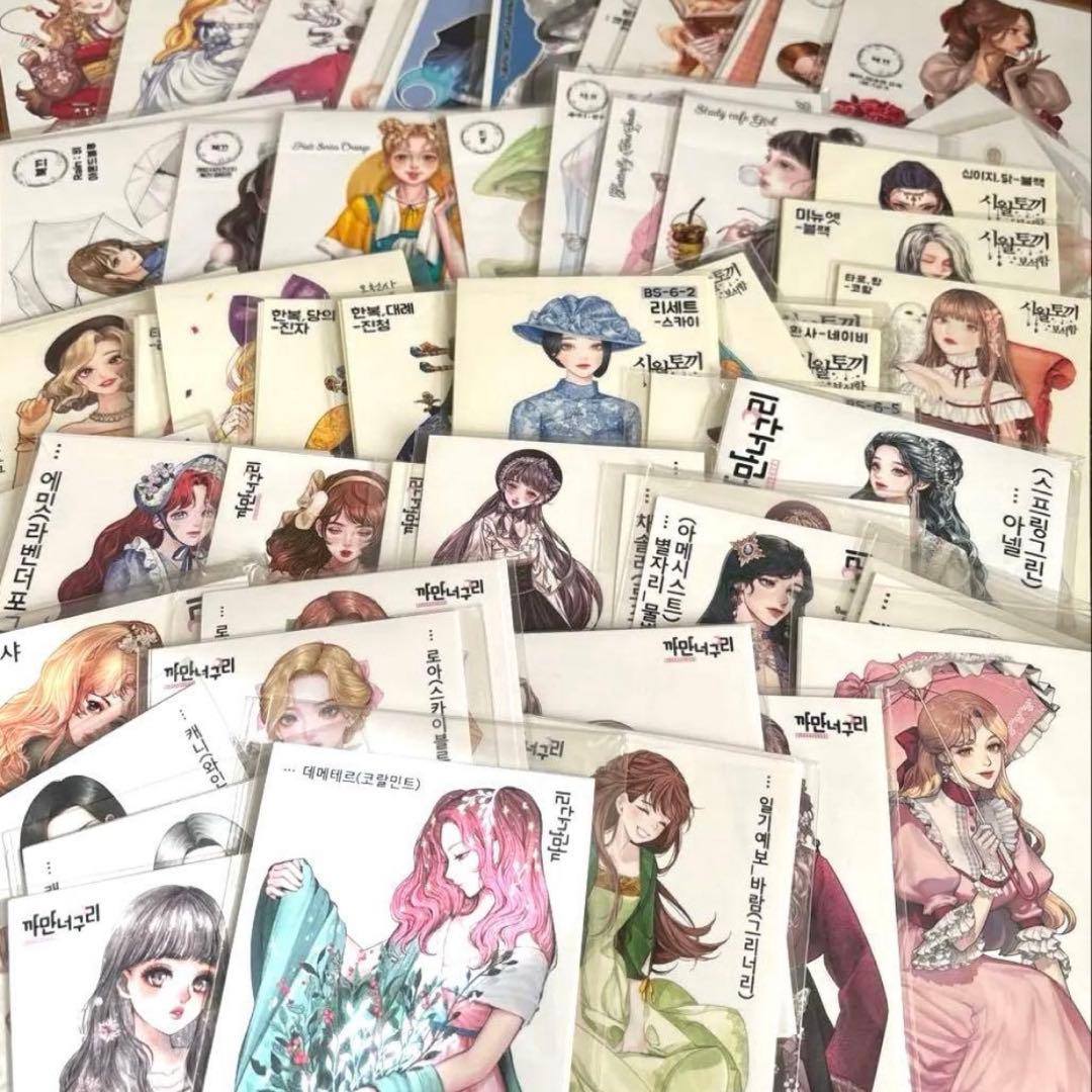 【処分価格】　人物/装飾ステッカー　ブリキ缶ケース　まとめ売り　80サイズ