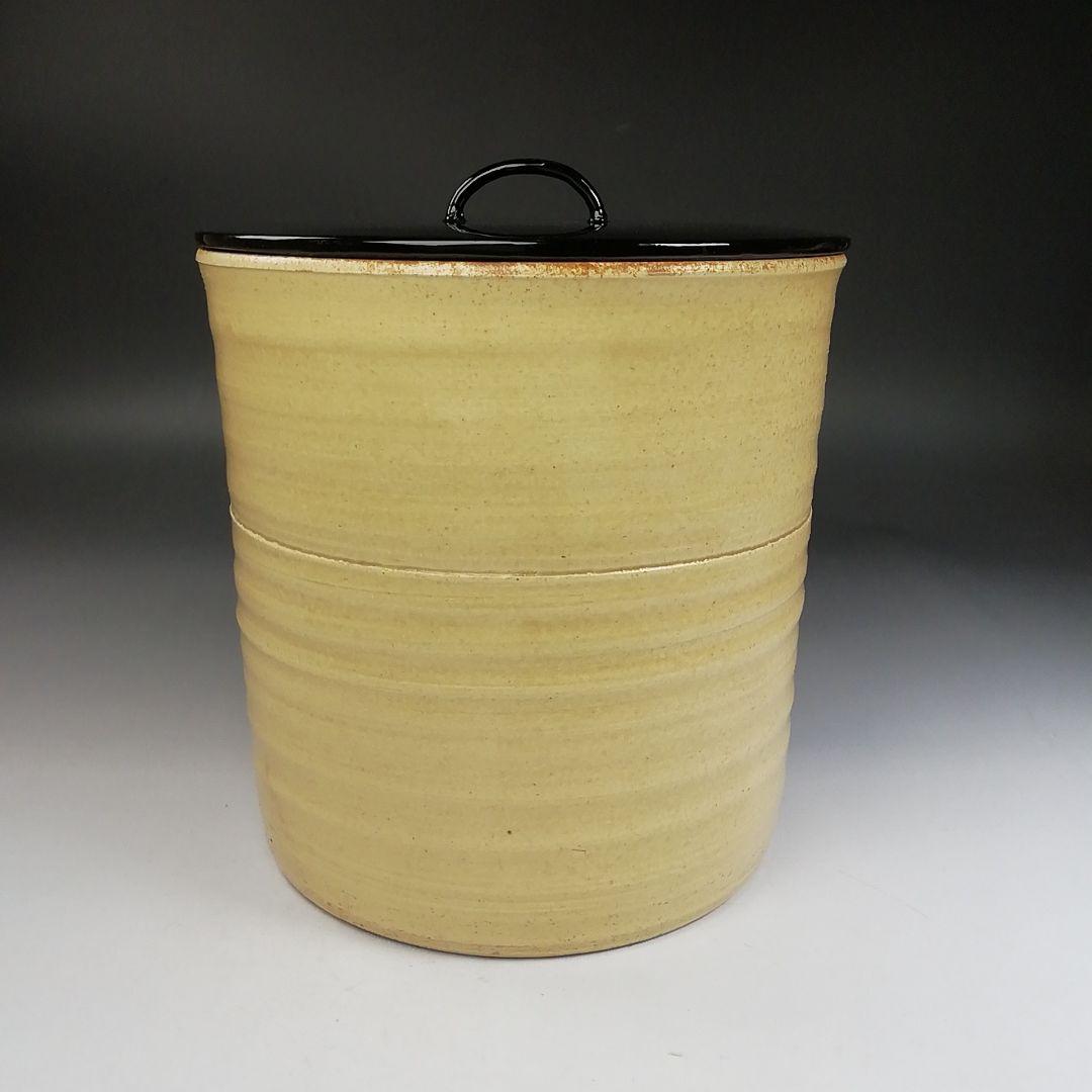 Ｗ３６　水指　『黄瀬戸　棒ノ先』『中村秋峰 造』　共箱　茶道具