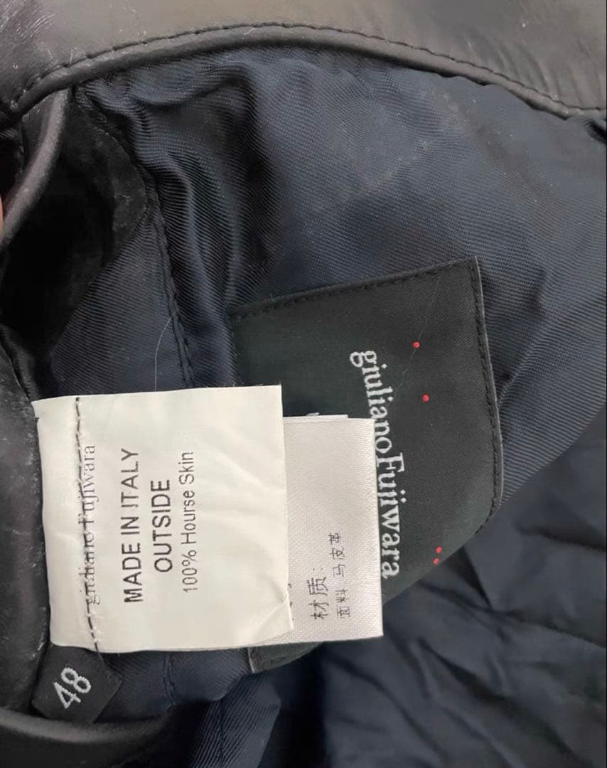 常田大希着用 giuliano fujiwara セミダブルレザージャケット