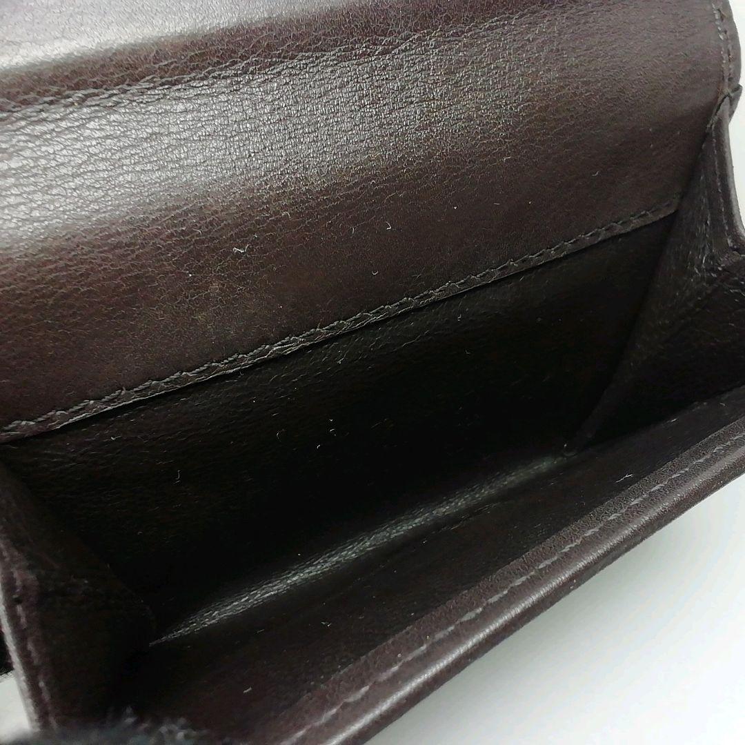 GUCCI　グッチ　GGキャンバス　ブラウン　Wホックタイプ　保存袋・付属品