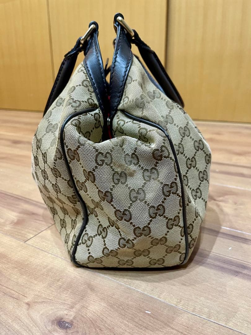 GUCCI グッチ スーキー ハンドバッグ キャンバスレザーGGモノグラム