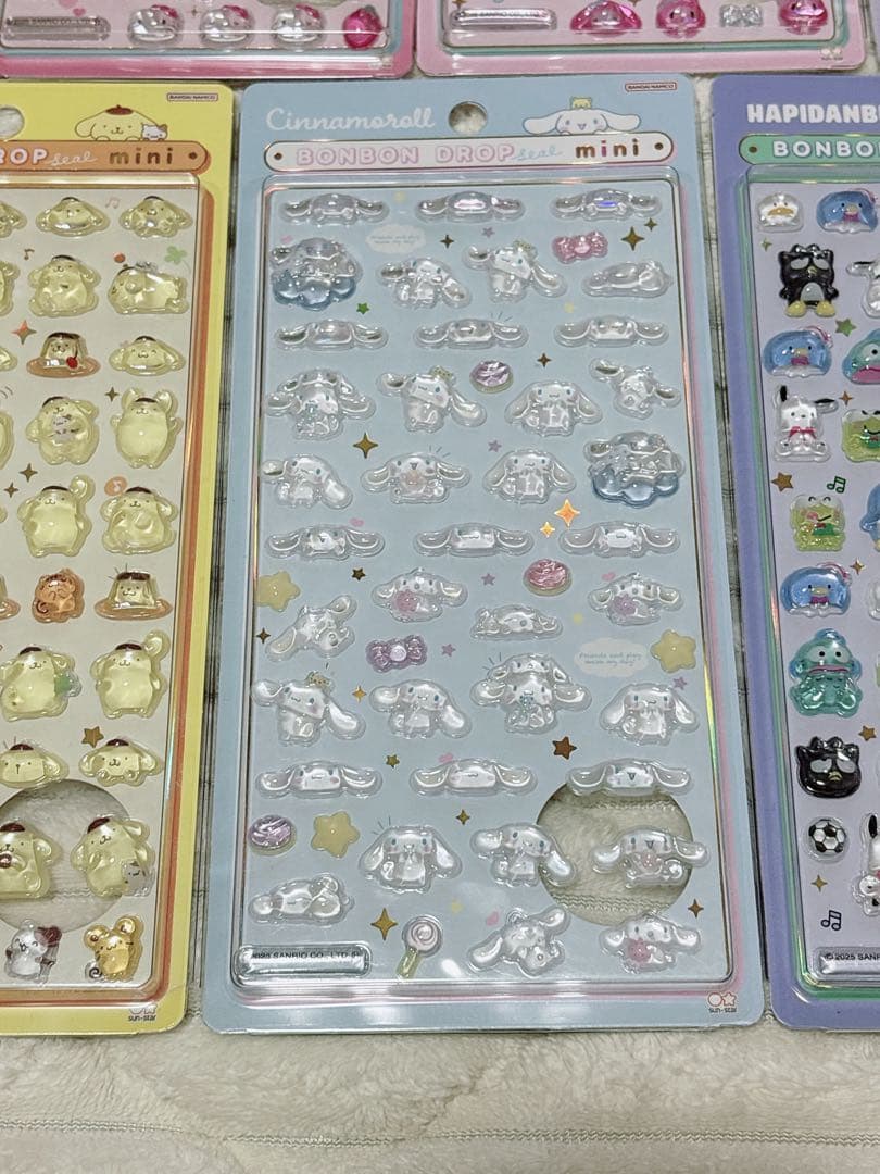 【正規品】サンリオ ボンボンドロップシール ミニ 7枚セット