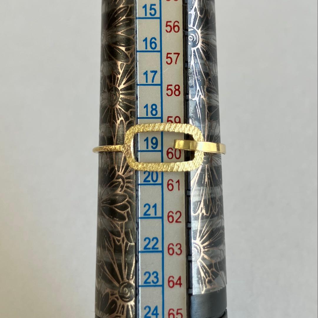 K18 18金　19号　リング　27