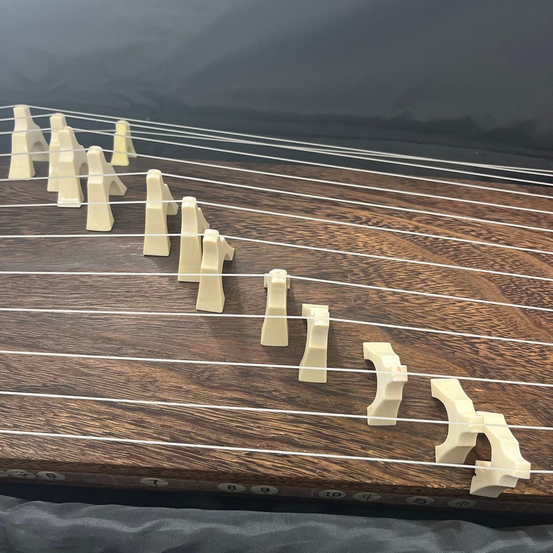文化箏 大正琴 13弦 和楽器 美品 ソフトケース付 幅約93cm 1/2サイズ
