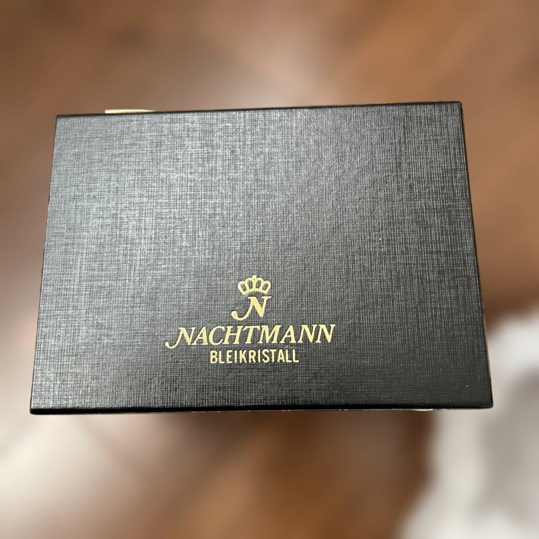 新品未使用　【NACHTMANN】ガラス製 バスケット 赤 ナハトマン