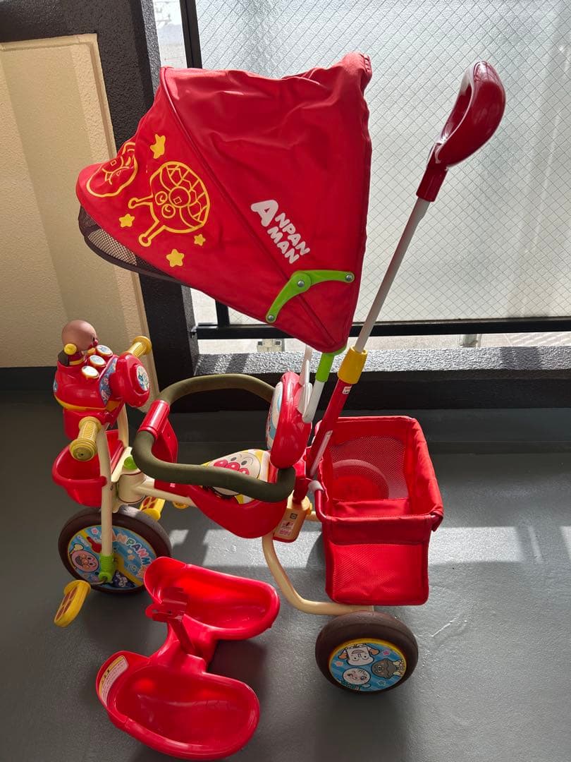 ※16日までの限定価格※ アンパンマン 三輪車 アンパンマンデラックス2