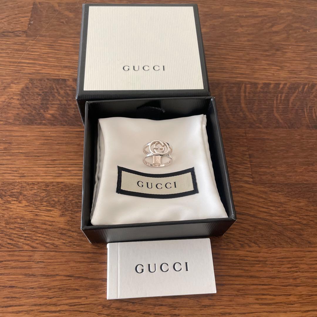 GUCCI ダブルGロゴ シルバーリング
