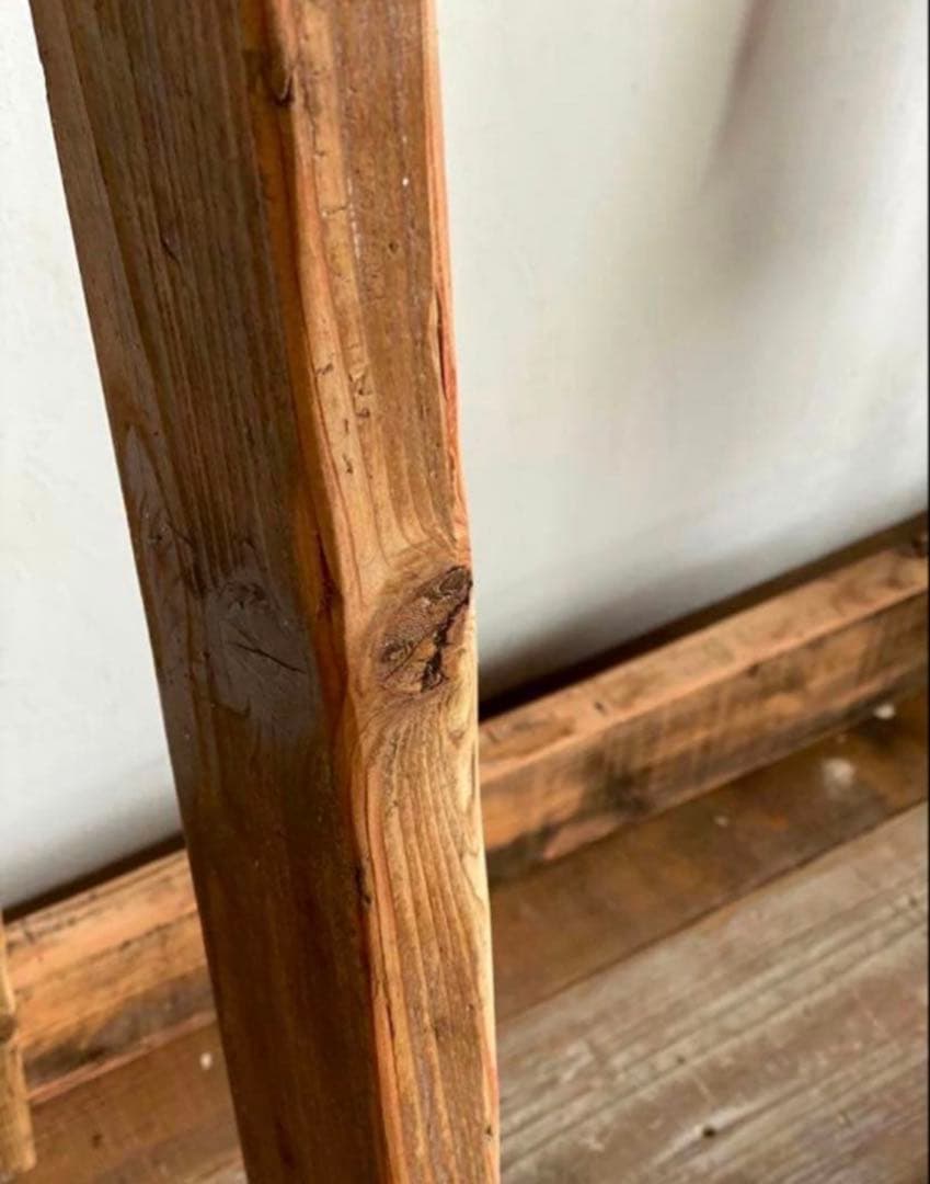 数量限定　特別価格　貴重　古材　ハンガーラック　無垢材　シンプル　ディスプレイ