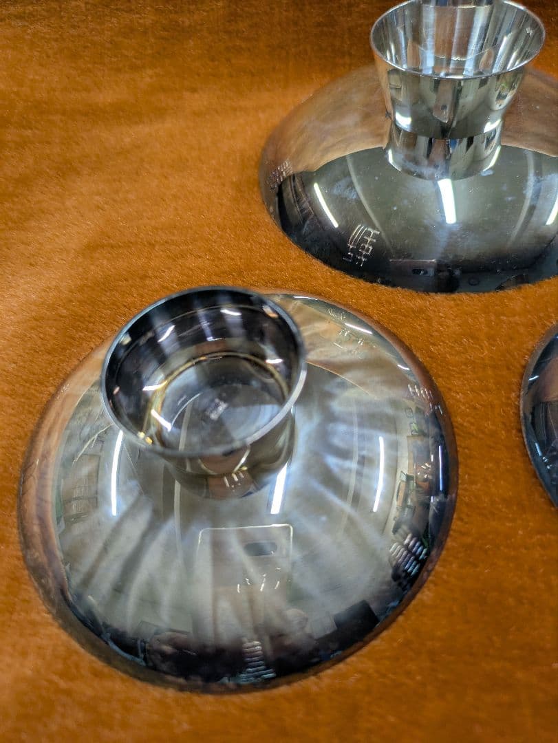 銀盃3点セット　大蔵大臣　勤續賞　造幣局製　SILVER