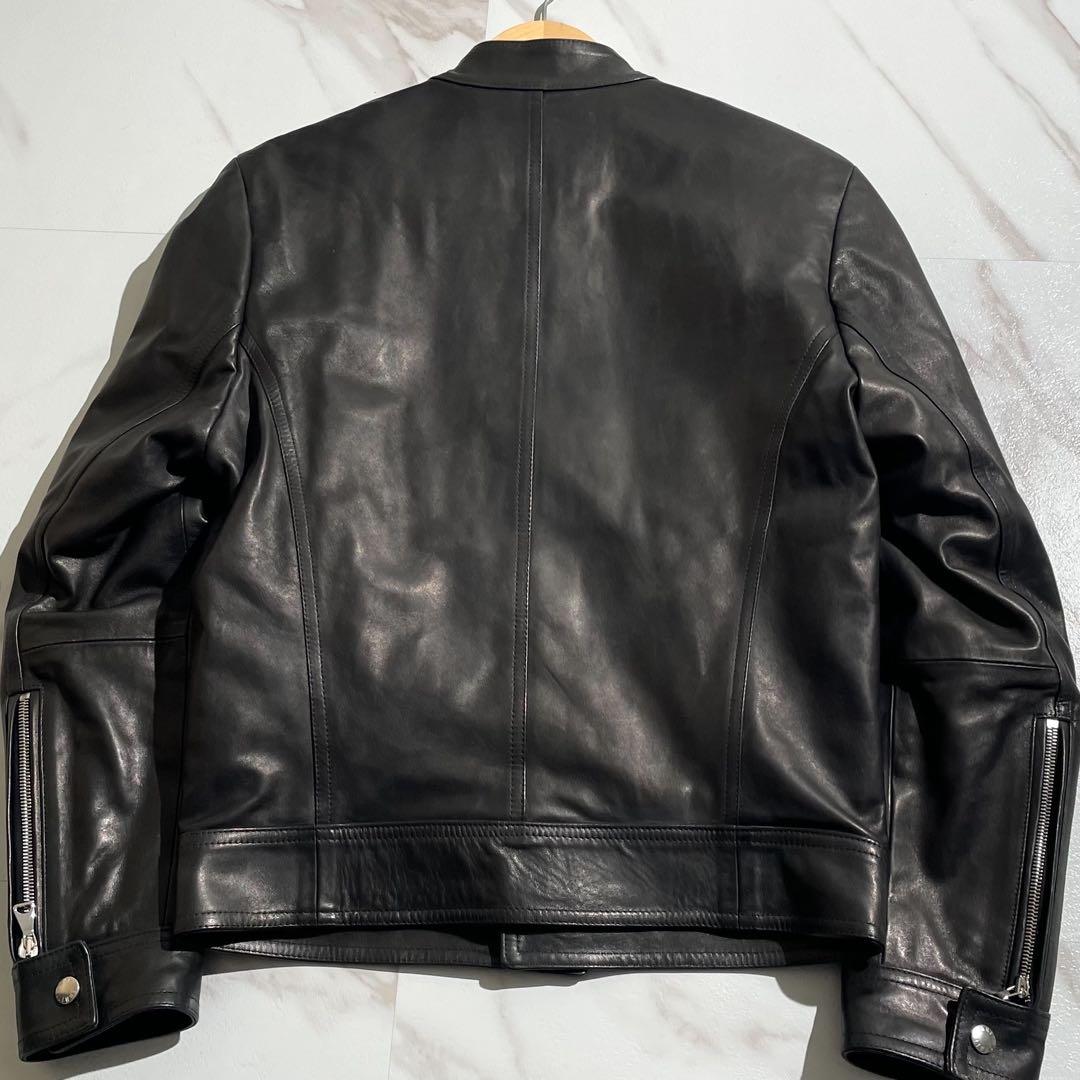 極美品✨EMMETI アンドレア シングルライダース レザージャケット S 黒