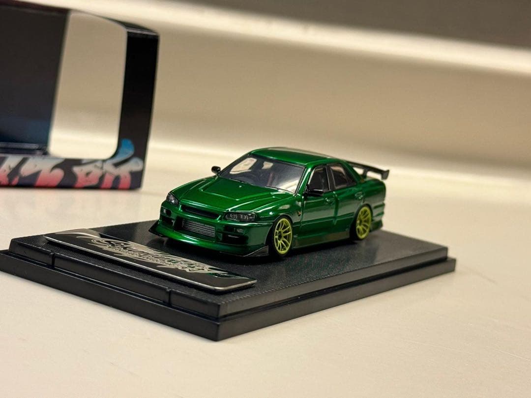 1/64 D1GP URAS BLITZ SKYLINE ER34風関村改完成品