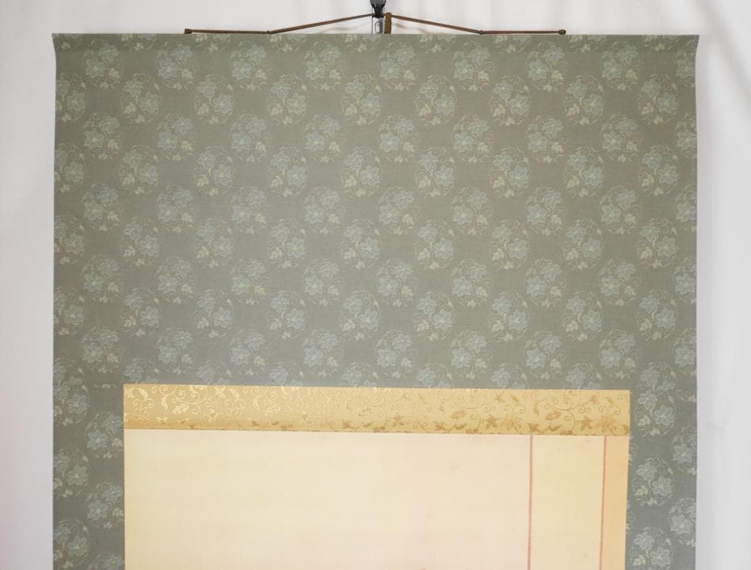 伝・葛飾北斎筆【春草図】春画◆複製工芸画　日本画　浮世絵　美人画　掛軸