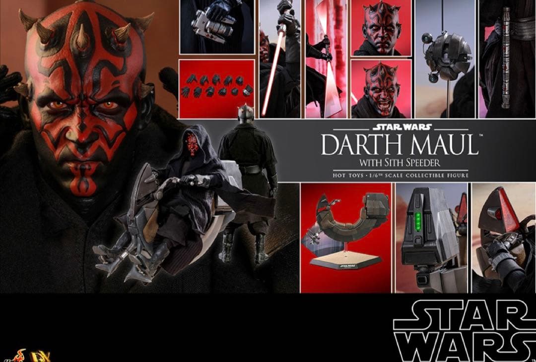 ホットトイズ スターウォーズ ダースモールwith シススピーダー1/6