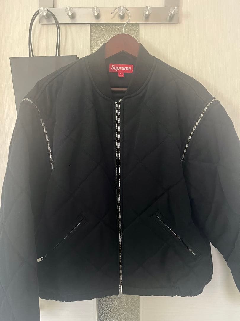 Supreme Zip-Off Sleeve Quilted Bomber J…