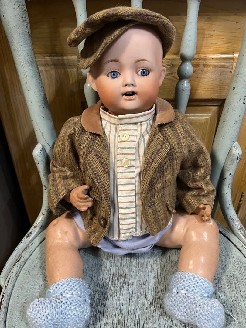 お値下げ日本製アンティークビスクドール里帰りRENIPPONレアなベビードール