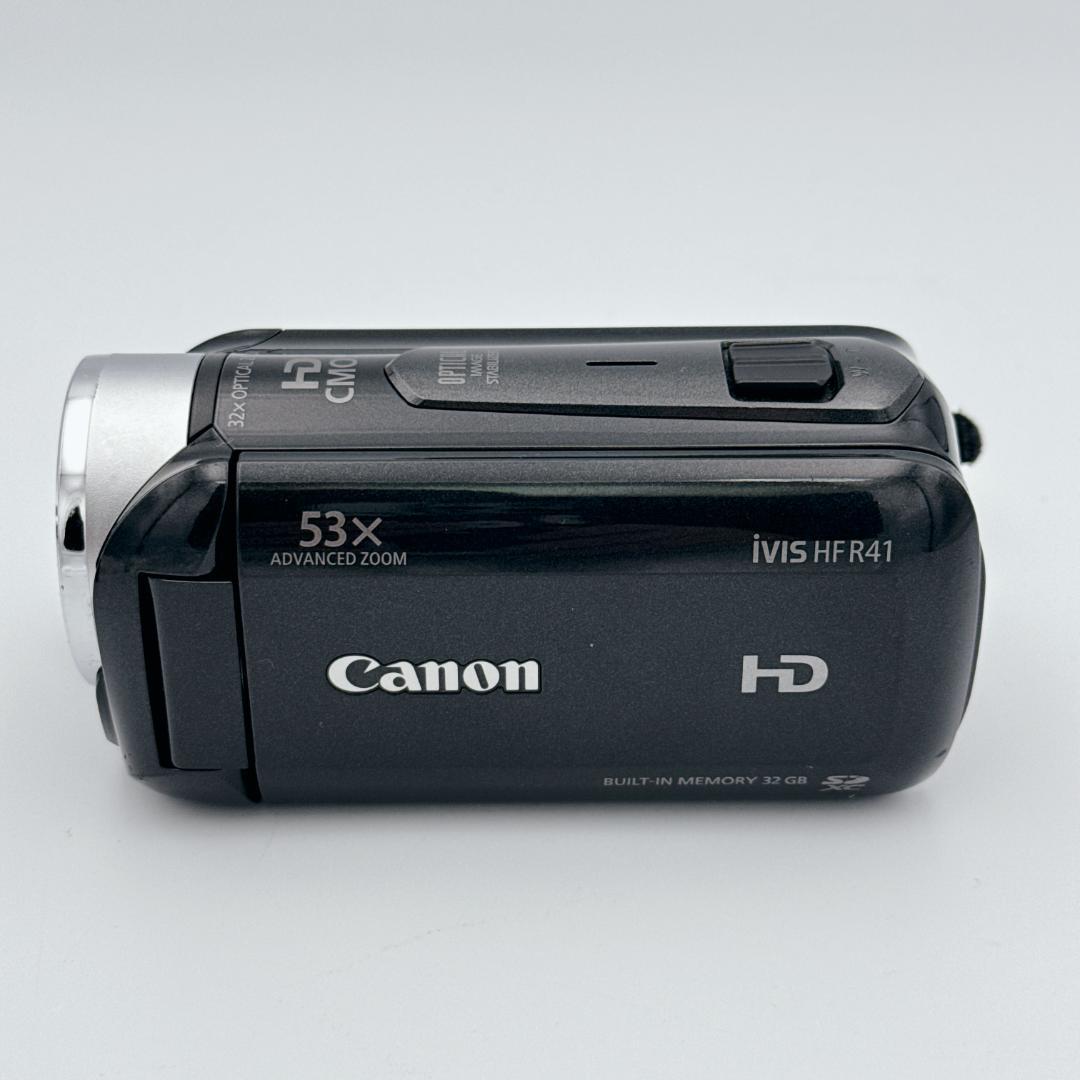 【美品】Canon ビデオカメラ iVIS HF R41 ブラック 動作品