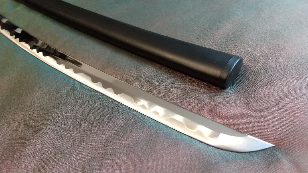 【互の目刃紋】模造刀 舞踊 模擬刀 拵え 喰出し鍔 刀剣 日本刀 刀