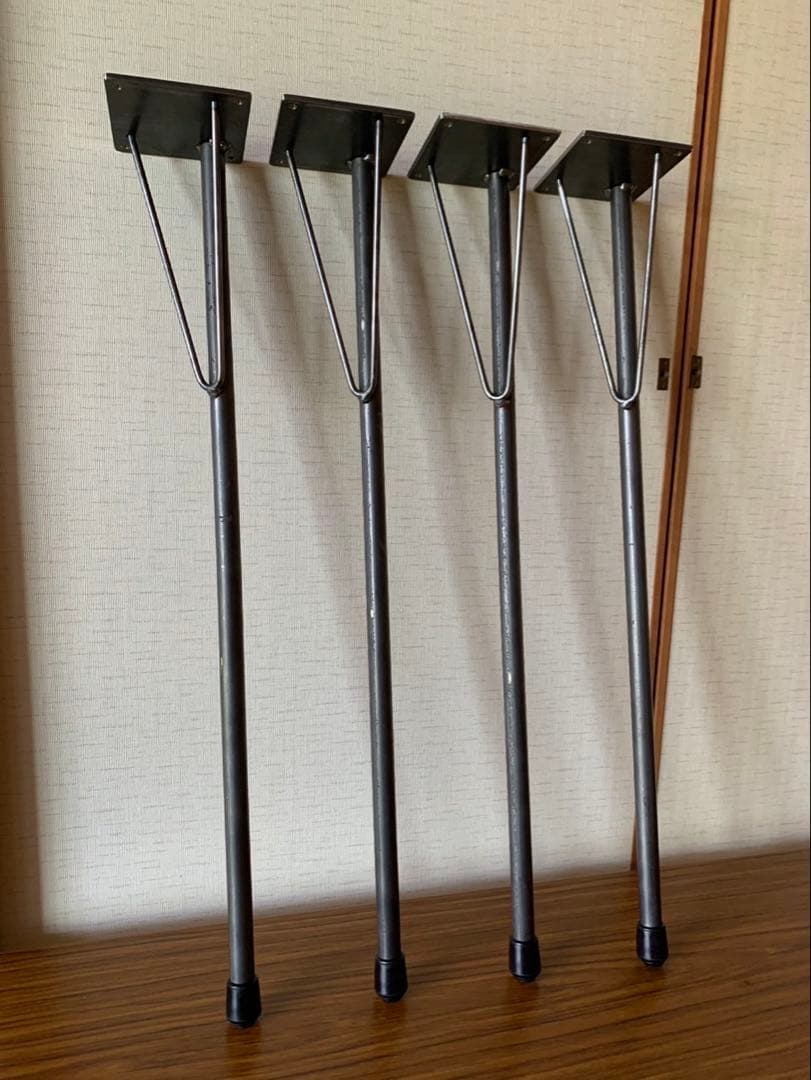 YT アイアンレッグテーブル脚角度付　全長70cm-2set