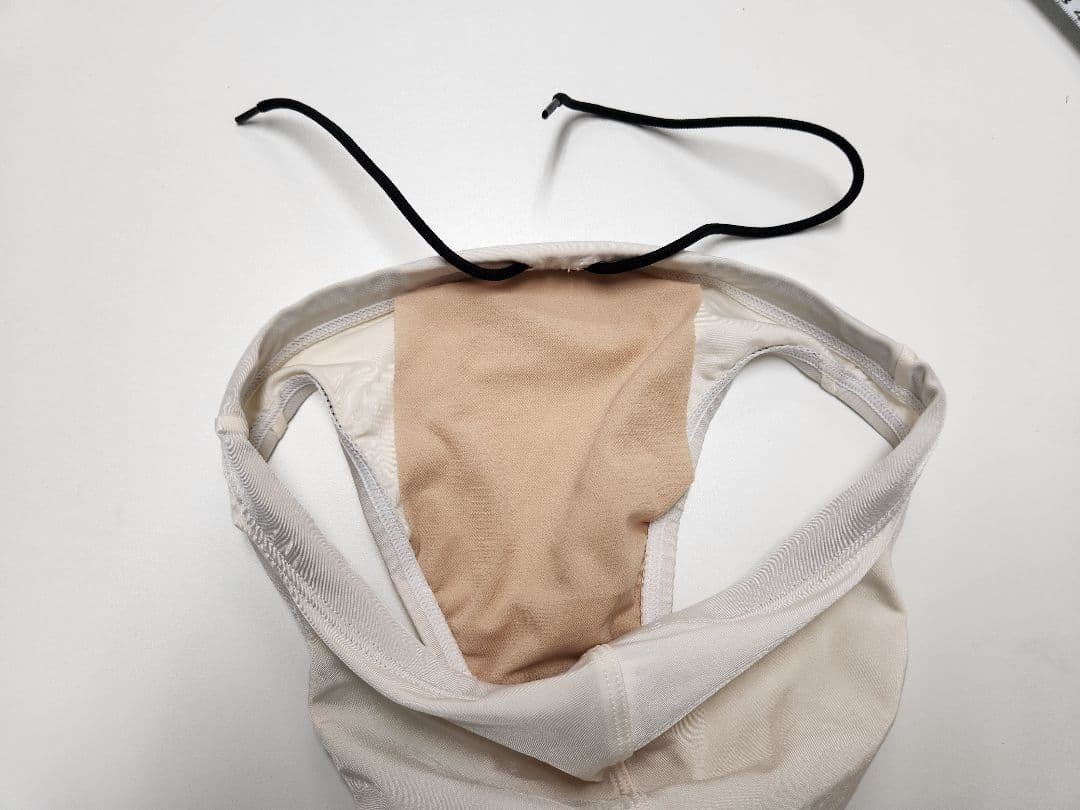 ASICS 競泳パンツ　透ける白　Lサイズ