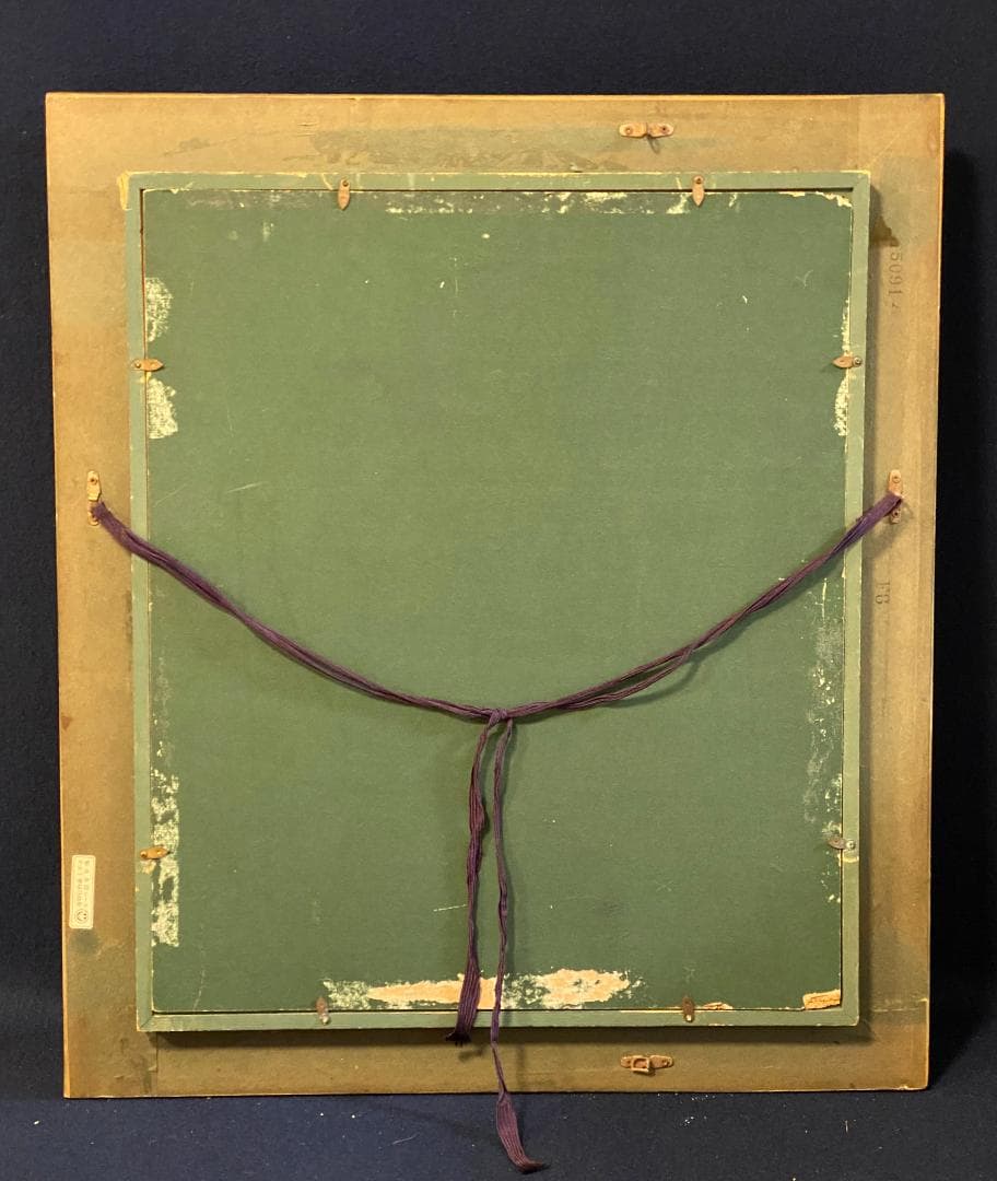 「真作」湯浅洋子「花」静物画　油彩画　額装　サイン有り　F8号