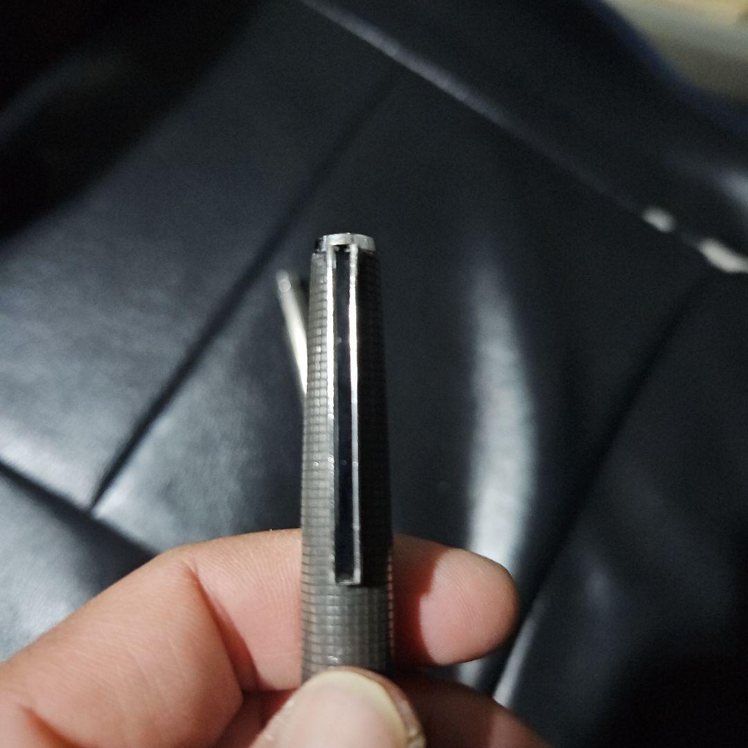 ☆希少☆シルバー ストライプ模様 万年筆