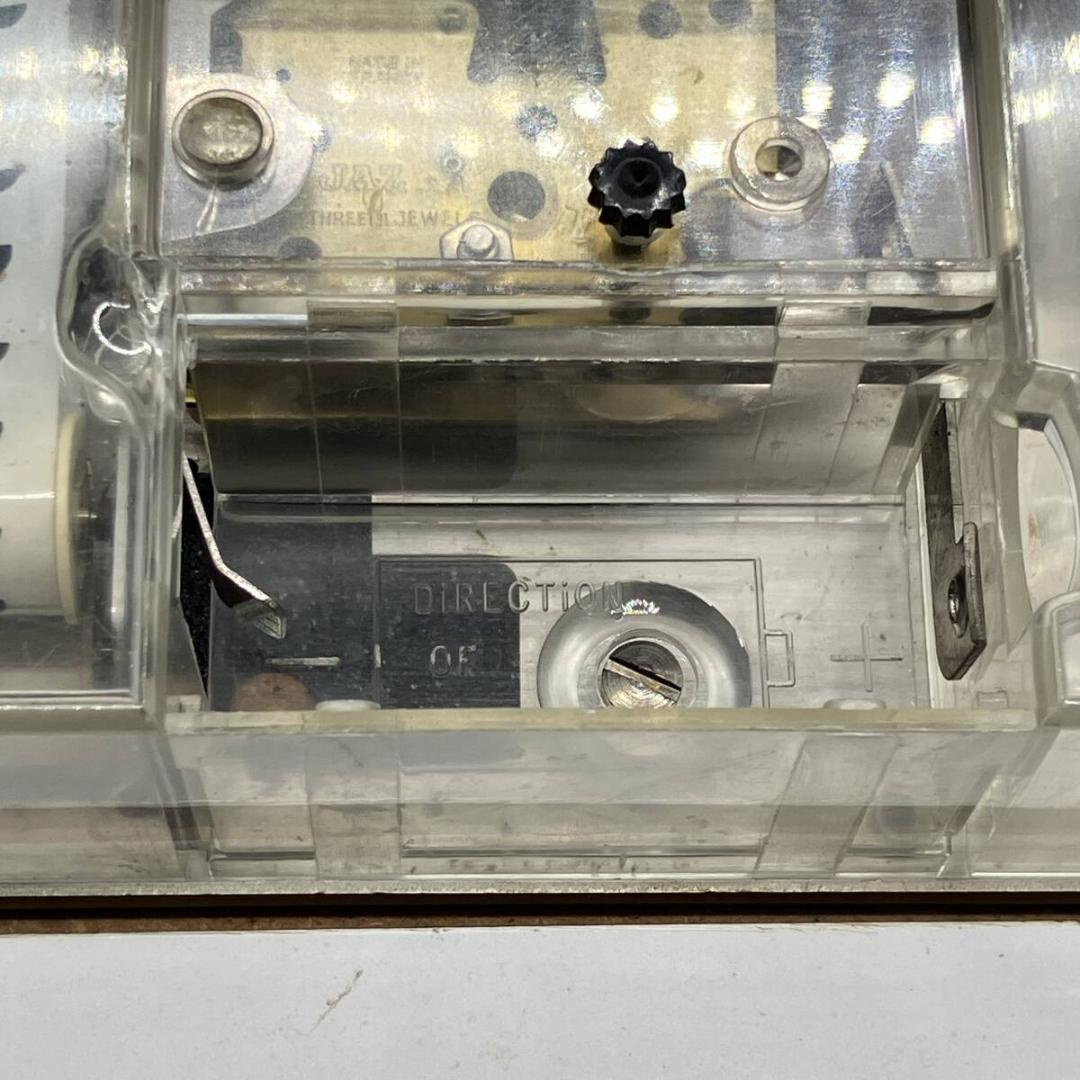 フランス　JAZ　ジャズ　壁掛け時計　1960年代　ビンテージ　フランス語　パリ