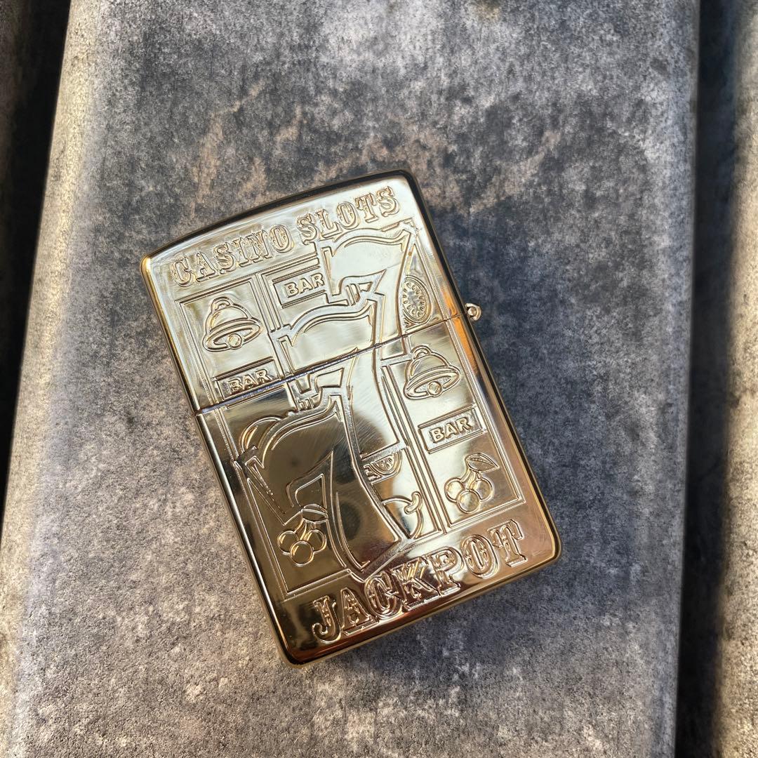 【ZIPPO】ZIPPOライター 777 貝仕様 両面加工 交換電気ユニット