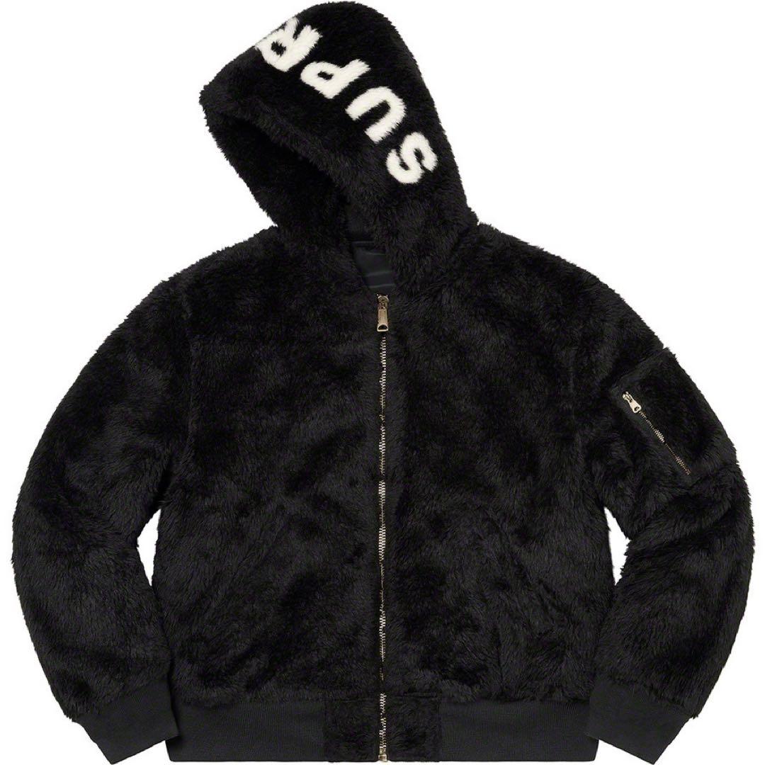 岩田着FW22 Supreme Faux Fur Reversible MA-1