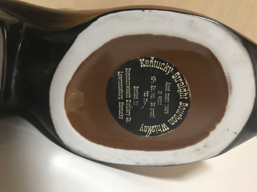 カウボーイブーツ型陶器ボトル （ラレドパス）750mlミニボトル２本おまけ