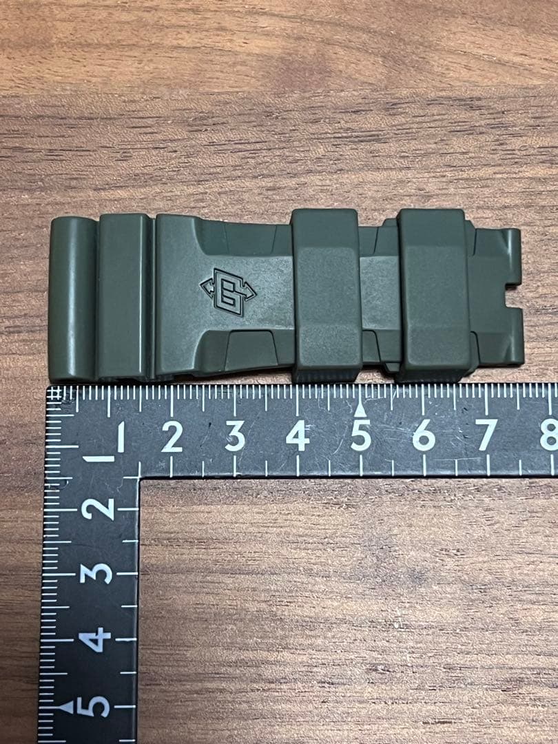 パネライ純正オリーブグリーン ラバーベルト MSサイズ