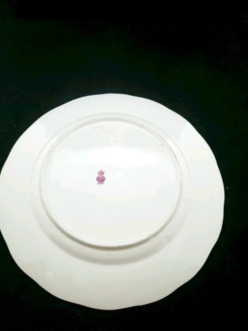 オールドミントン ドットプレート 19世紀 25cm