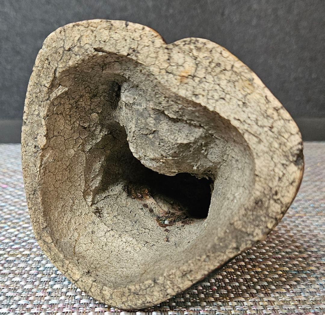 中国・日本古陶磁器　時代古作品　古陶磁器　陶器製　辰砂釉　狐像　神狐　お稲荷様