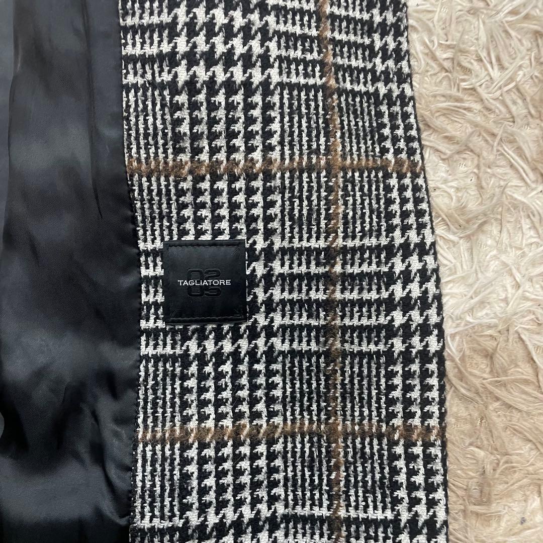 ほぼ未使用 タリアトーレ チェスターコート ダブルブレスト ツイード レディース