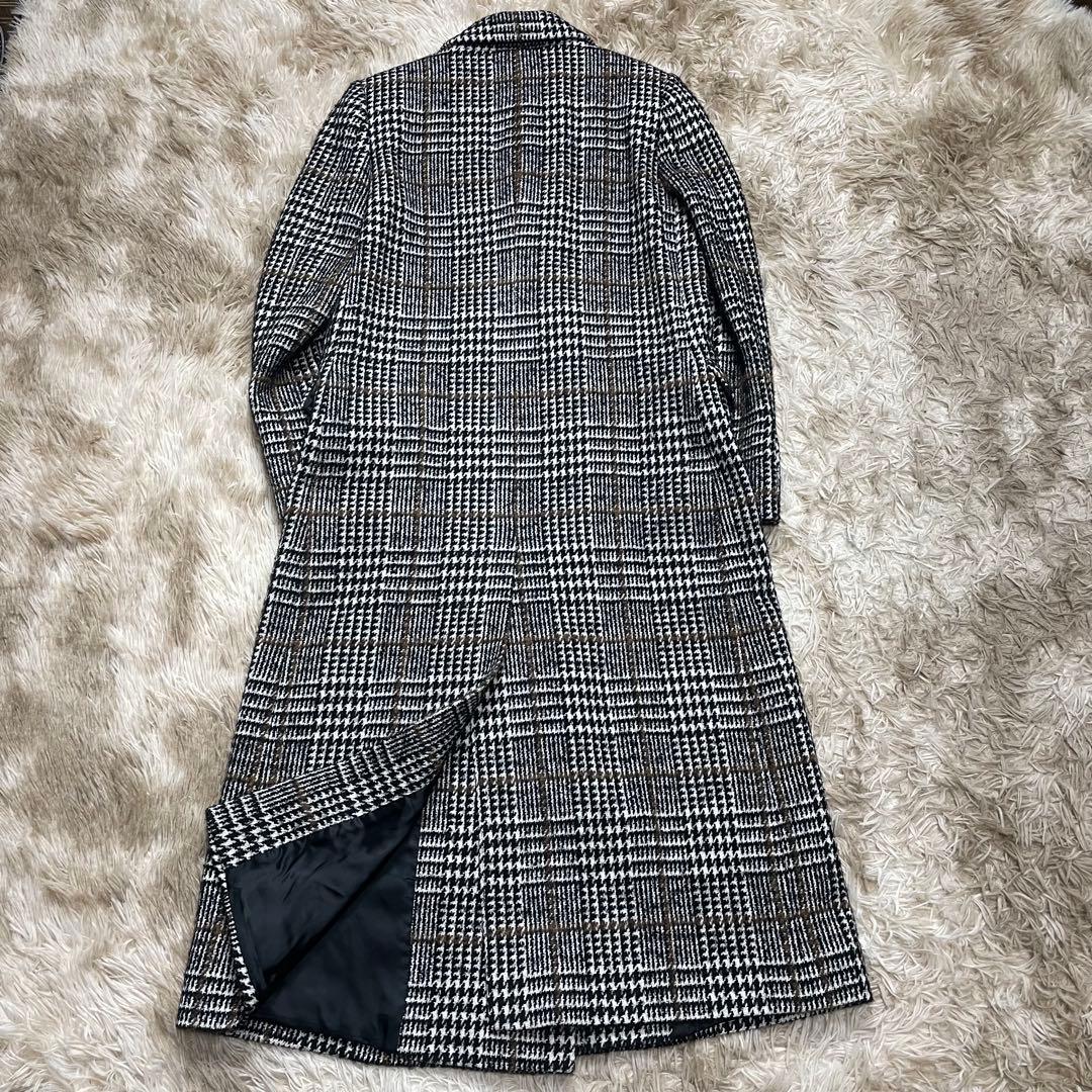 ほぼ未使用 タリアトーレ チェスターコート ダブルブレスト ツイード レディース