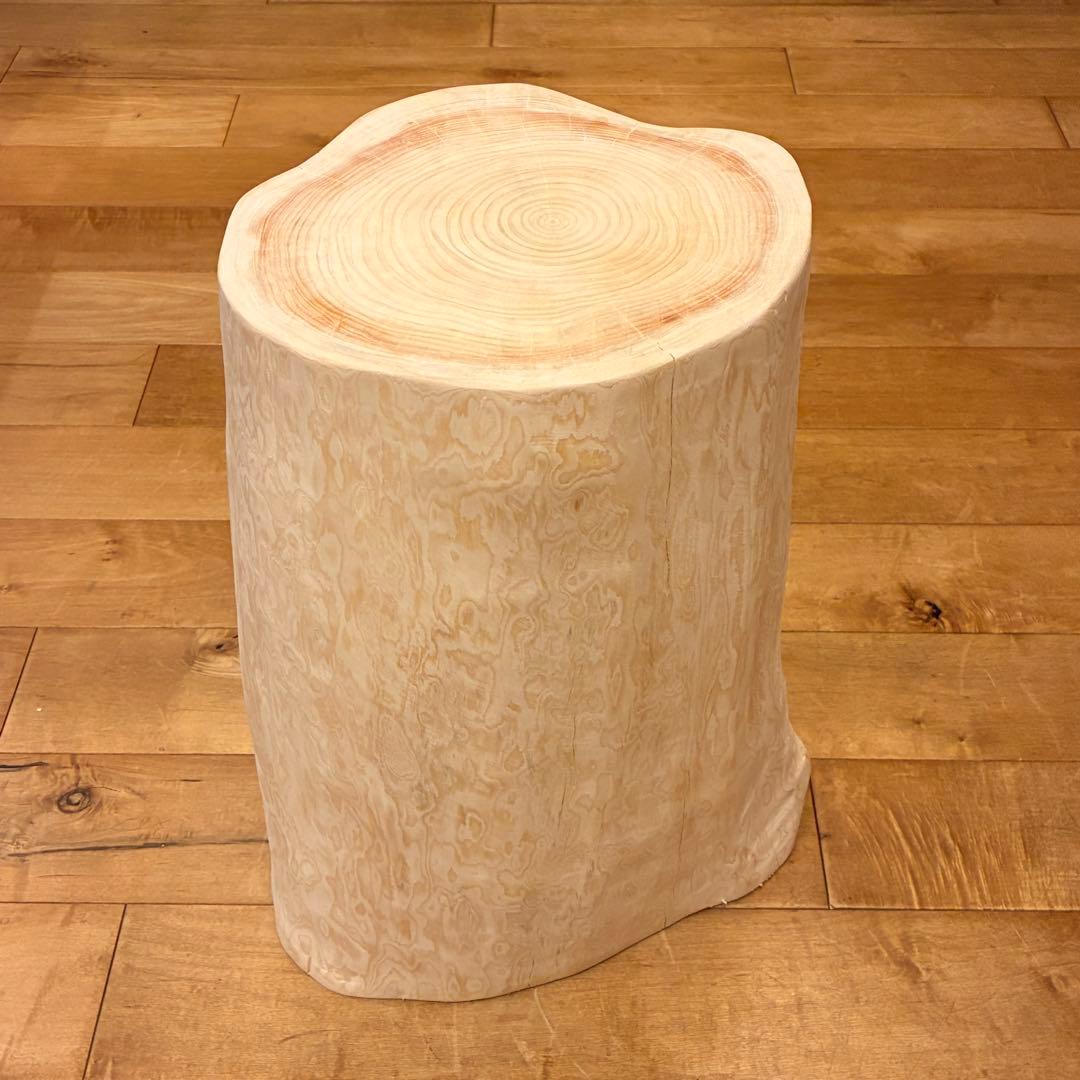 檜　丸太　椅子　スツール　No.1275