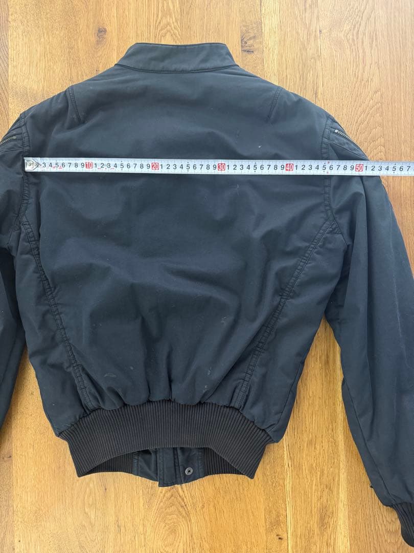 グリフィン　黒 ボンバージャケット ジッパー付き