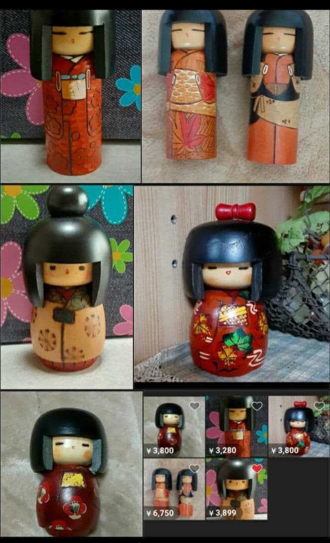 創作こけし☘️セット売り 6点☘️美品