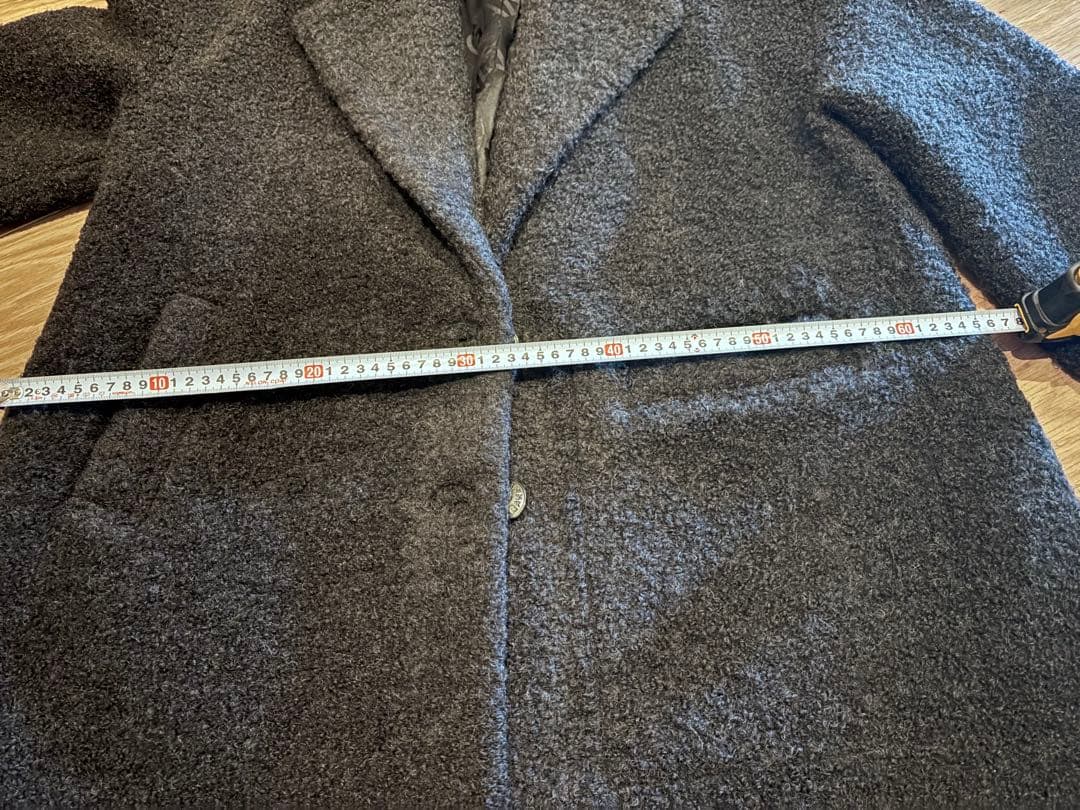 GANNI Recycled wool-blend bouclé coat